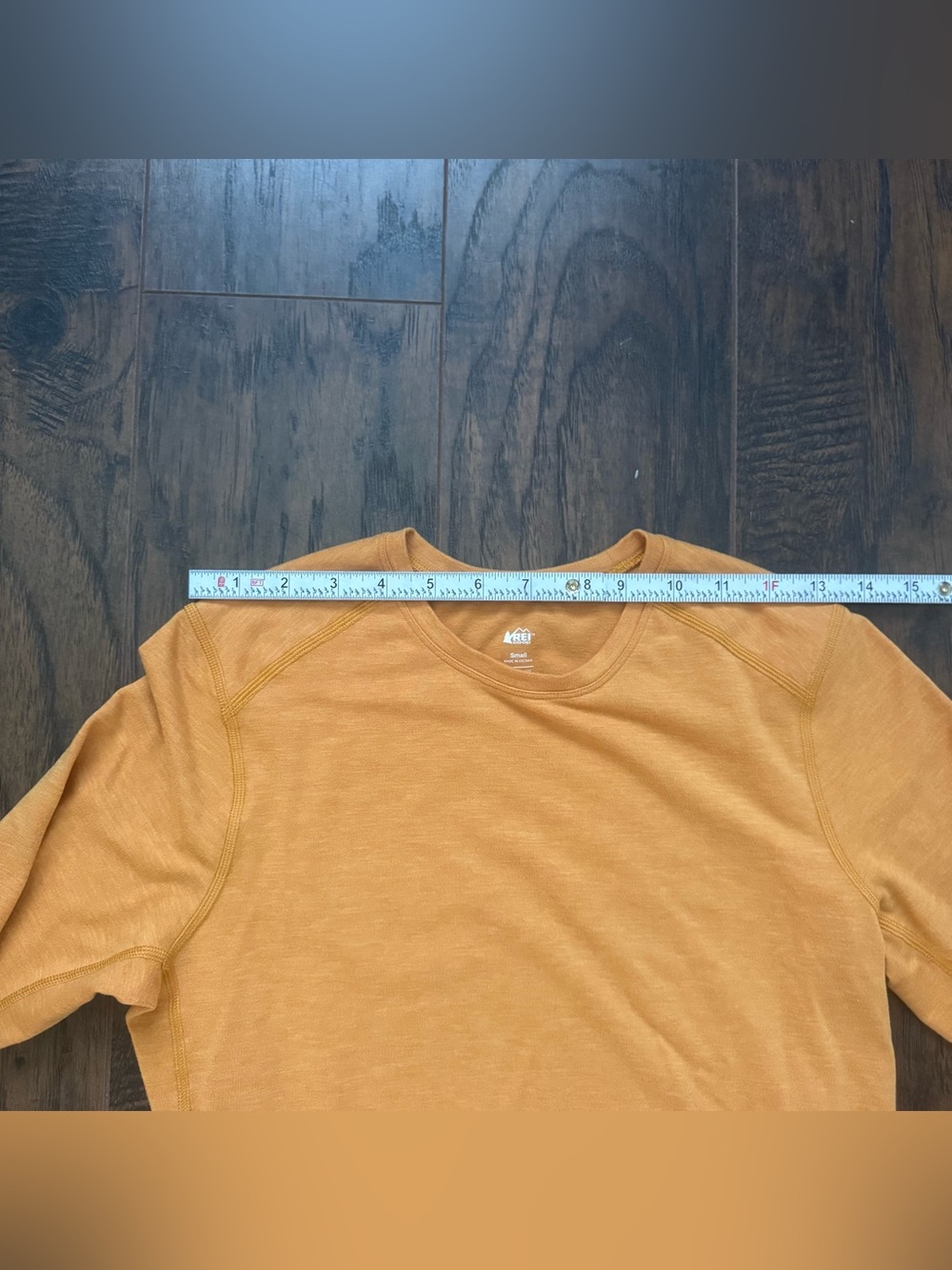 REI Gold Yellow Small Long Sleeve Athletic Tee - Picture 5 of 7